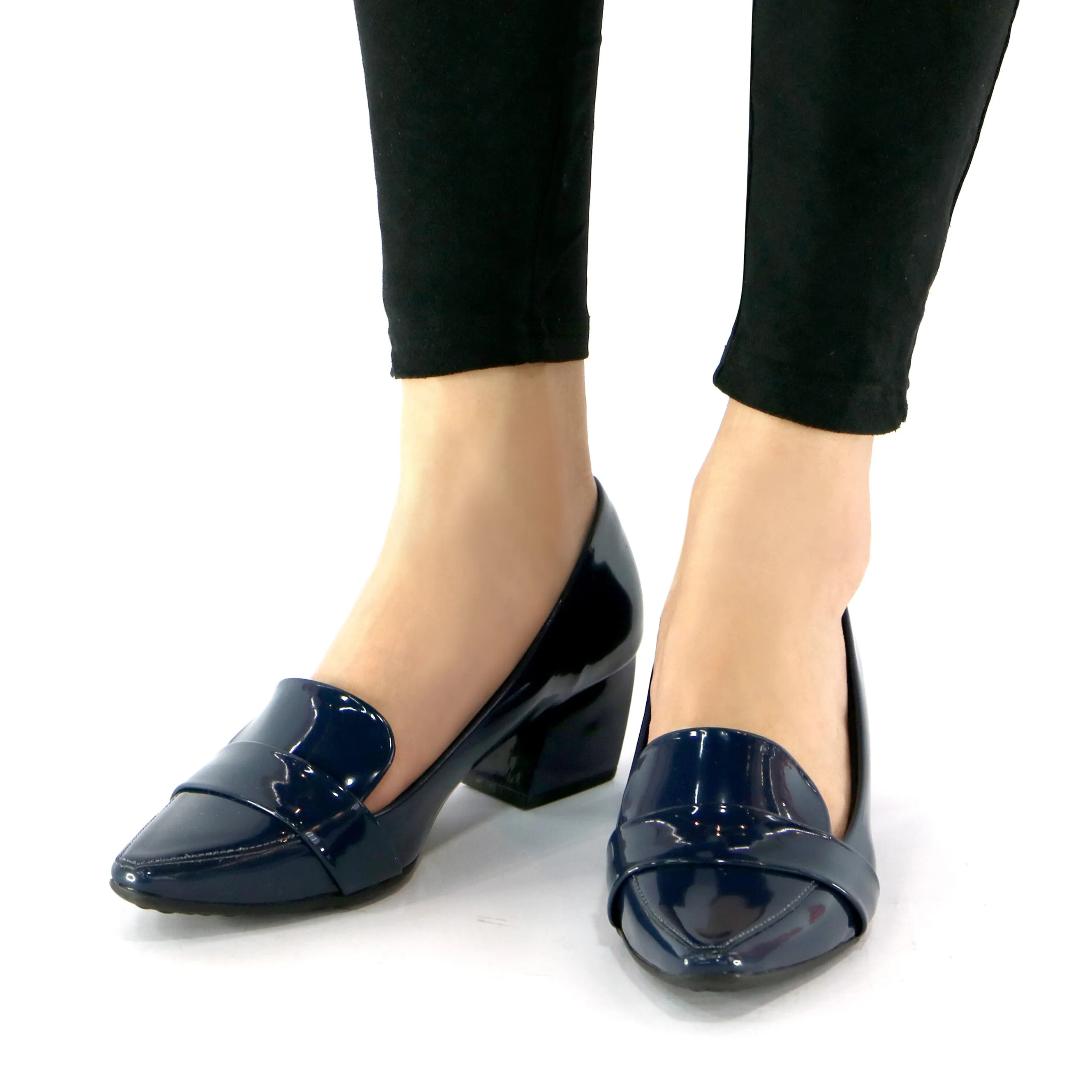 Navy Pat Pumps for Womens (744.039)