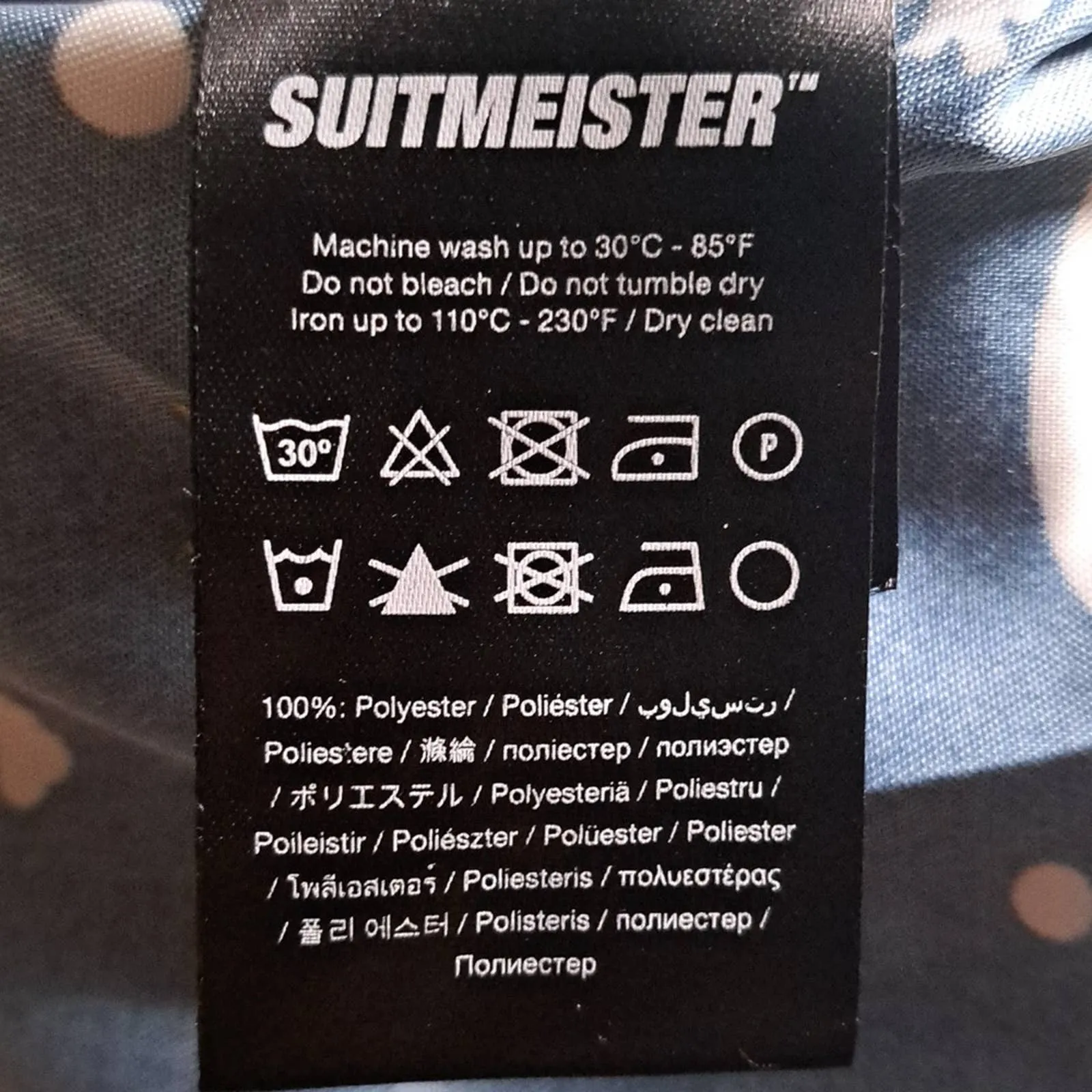 New Suitmeister Men's Christmas Snow Scene Shirt Blue