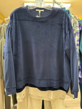 Night in velour LS top