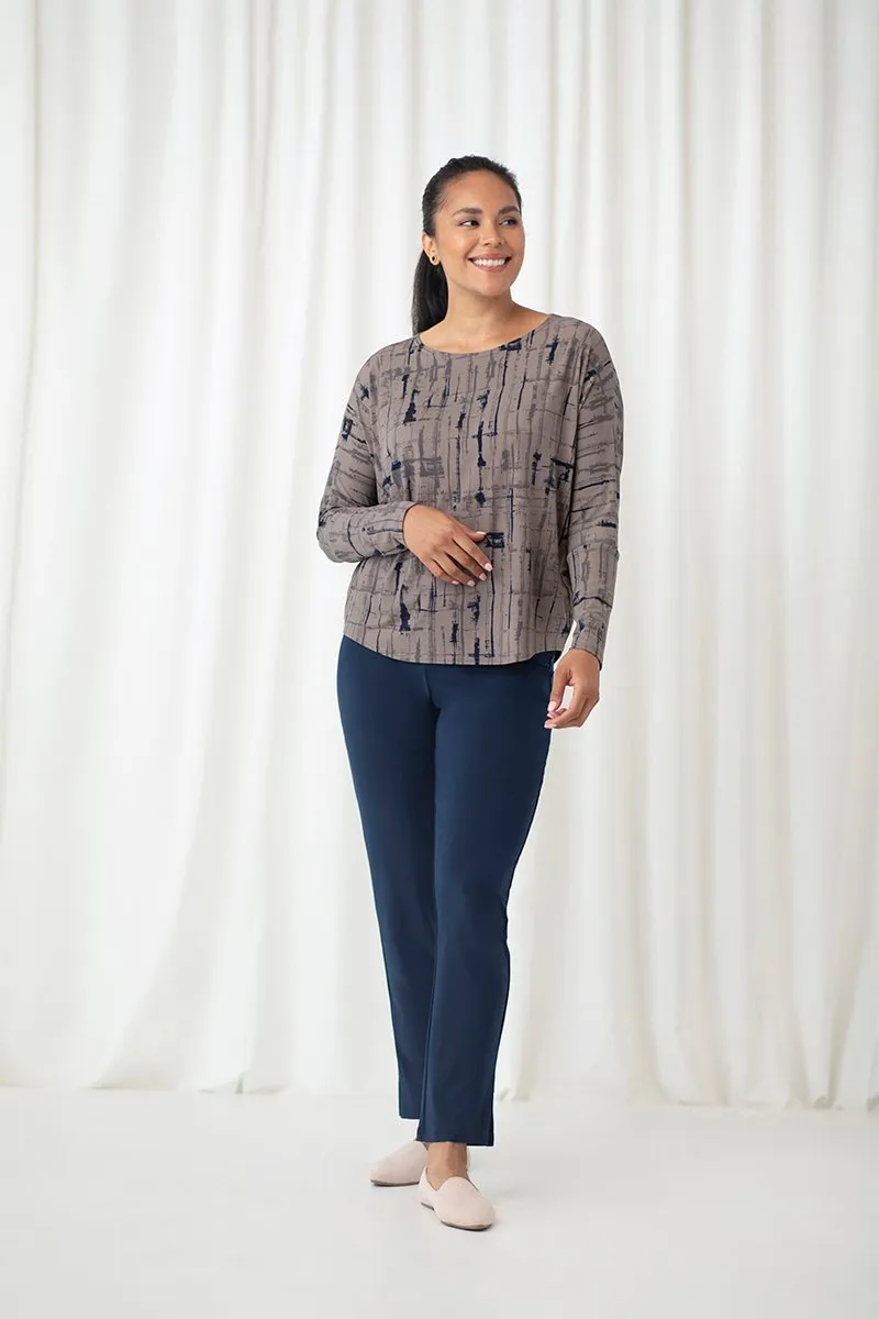 Nu Cinch Top | Drifting Lines Sand