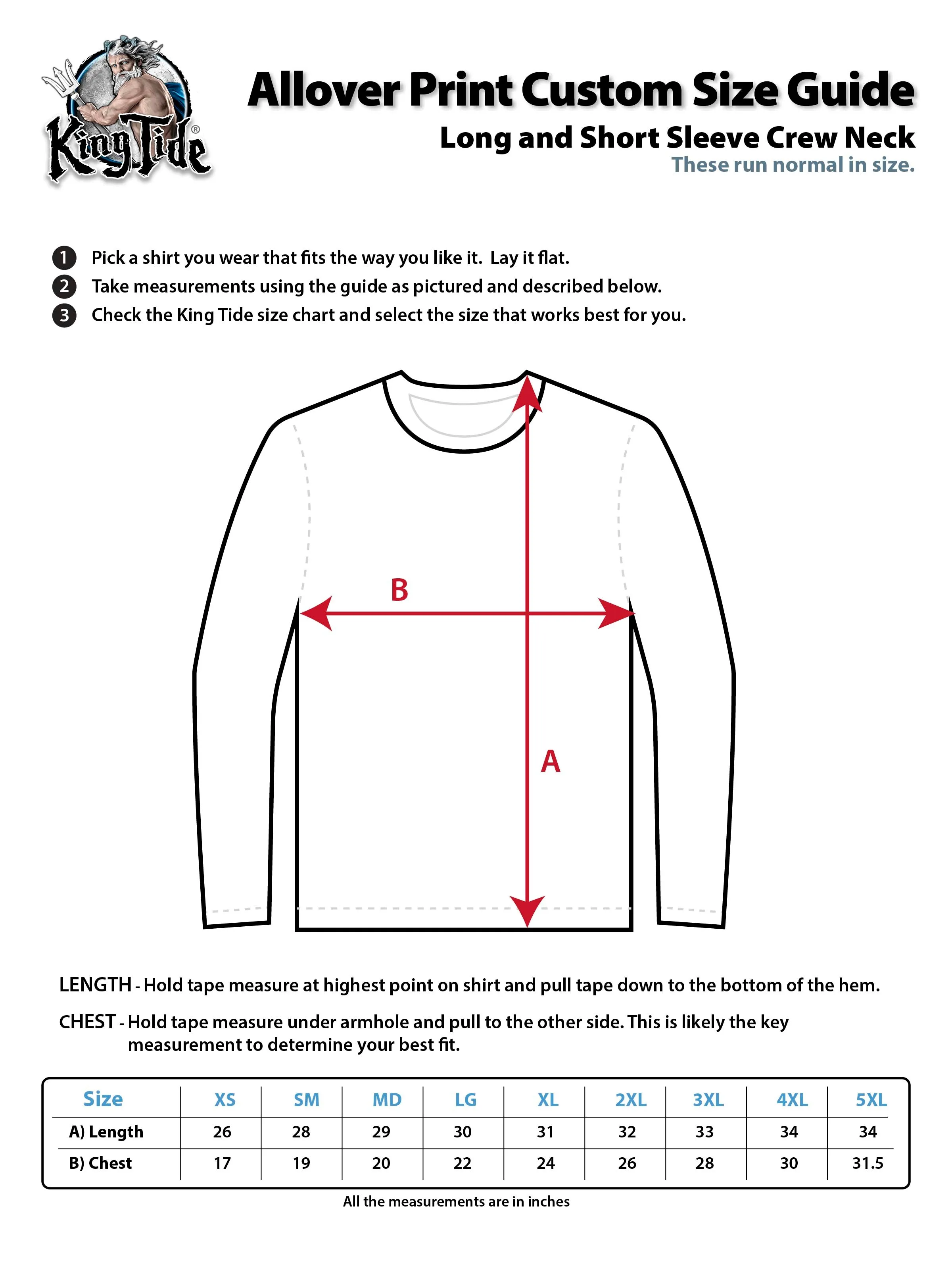 Palm Beach, FL / King Tide Allover Chart Shirt