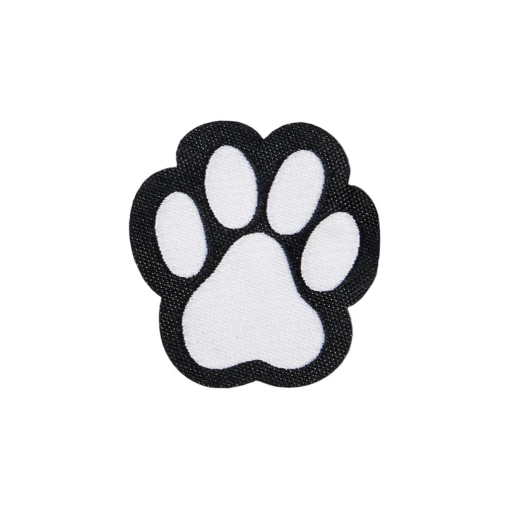 Paw Print Patch - Paw Black/White