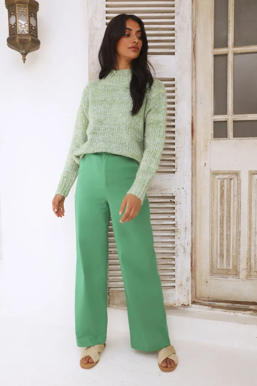 Perfect Leaves Knit Jumper Green