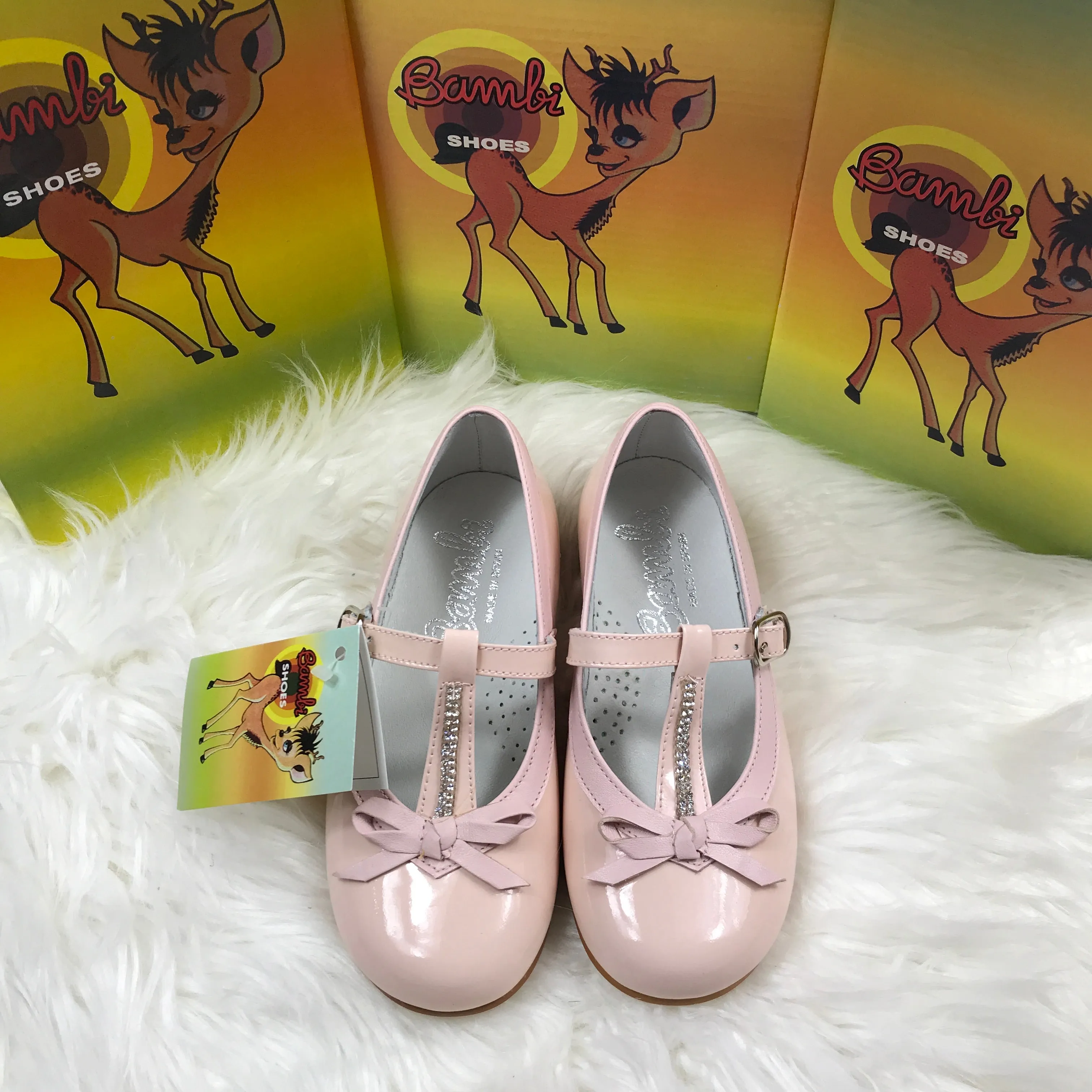 Pink Bambi Patent Leather Shoes