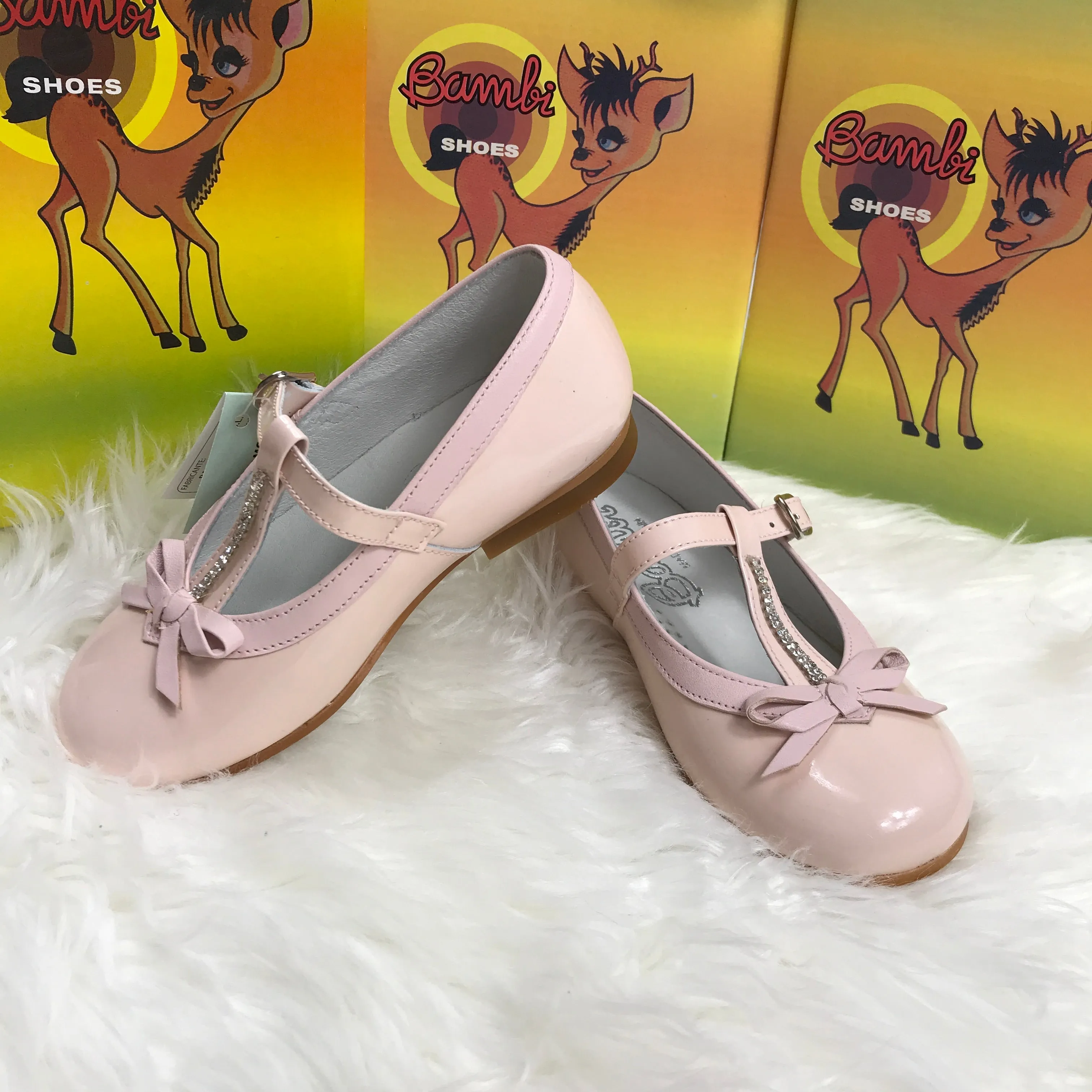 Pink Bambi Patent Leather Shoes