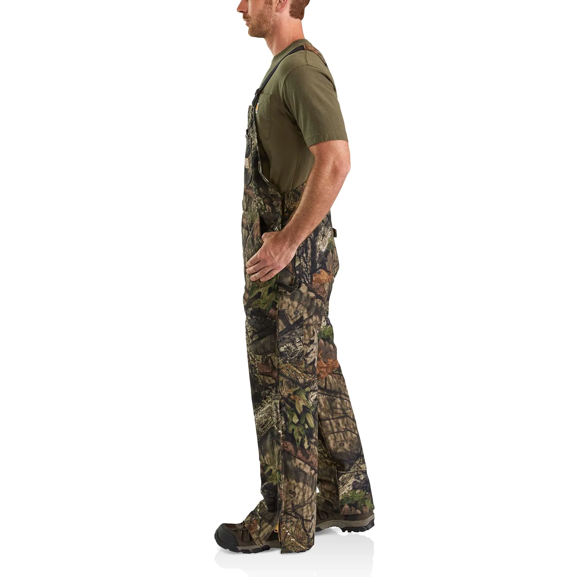 Quilt Lined Camo Bib Overalls
