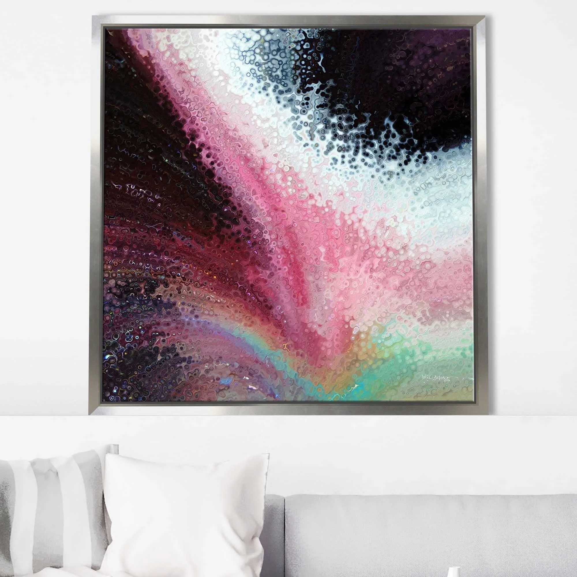 "1 Corinthians 16 14 With Love" Print on Floating Canvas