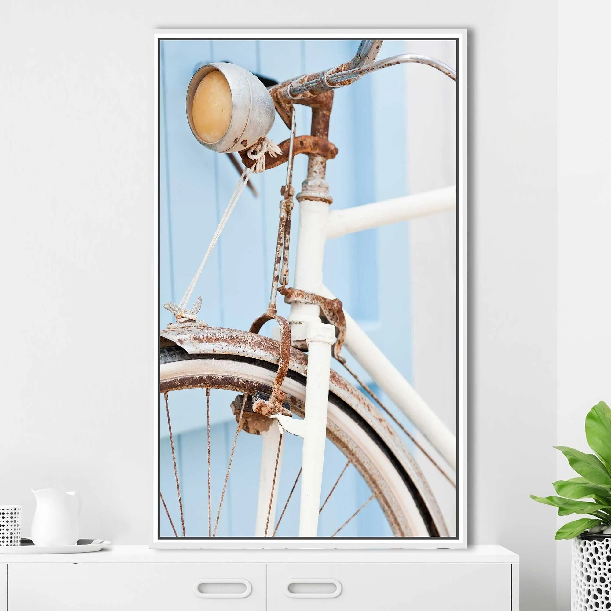 "2 Old Bike " Print on Floating Canvas
