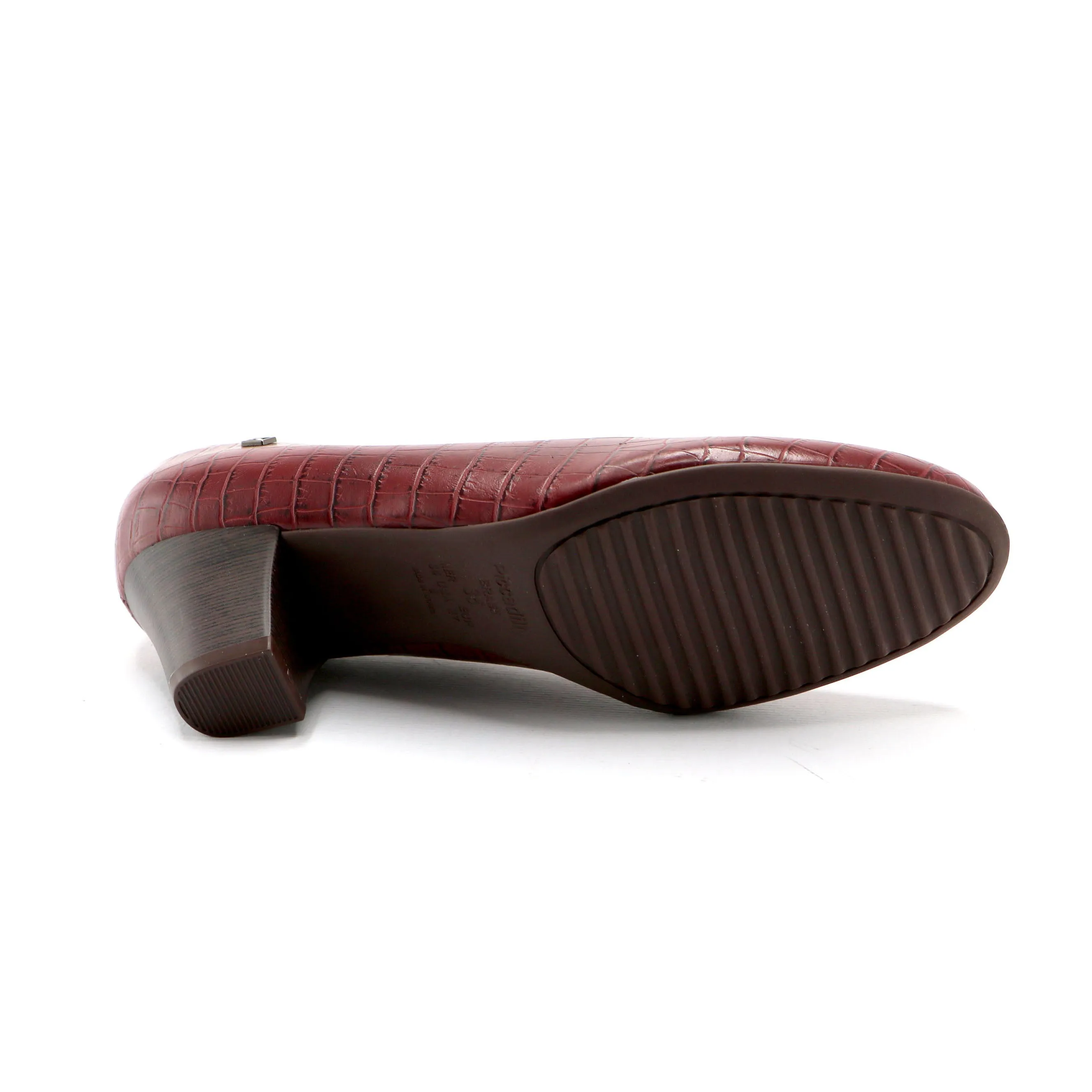 Red Croco Pumps for Womens (110.110)