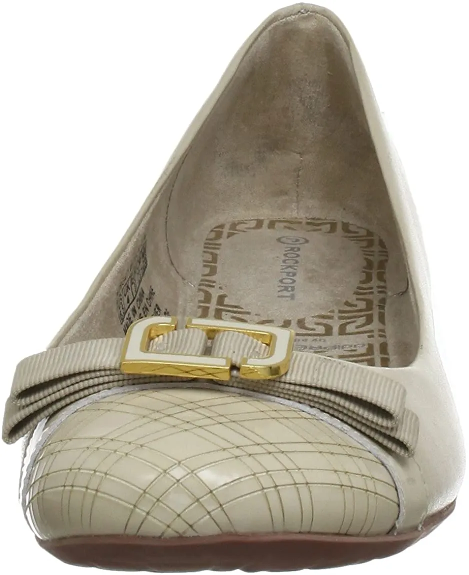Rockport Shehera Enamel Cap Toe Ballet Womens Pumps