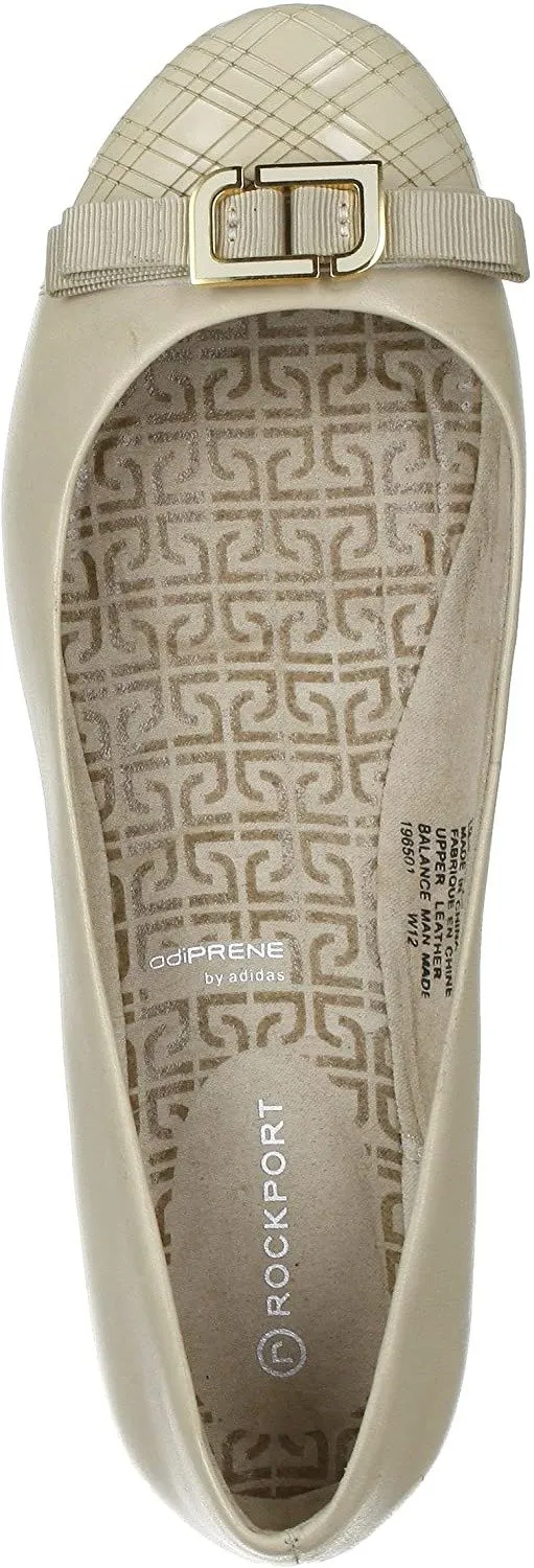 Rockport Shehera Enamel Cap Toe Ballet Womens Pumps