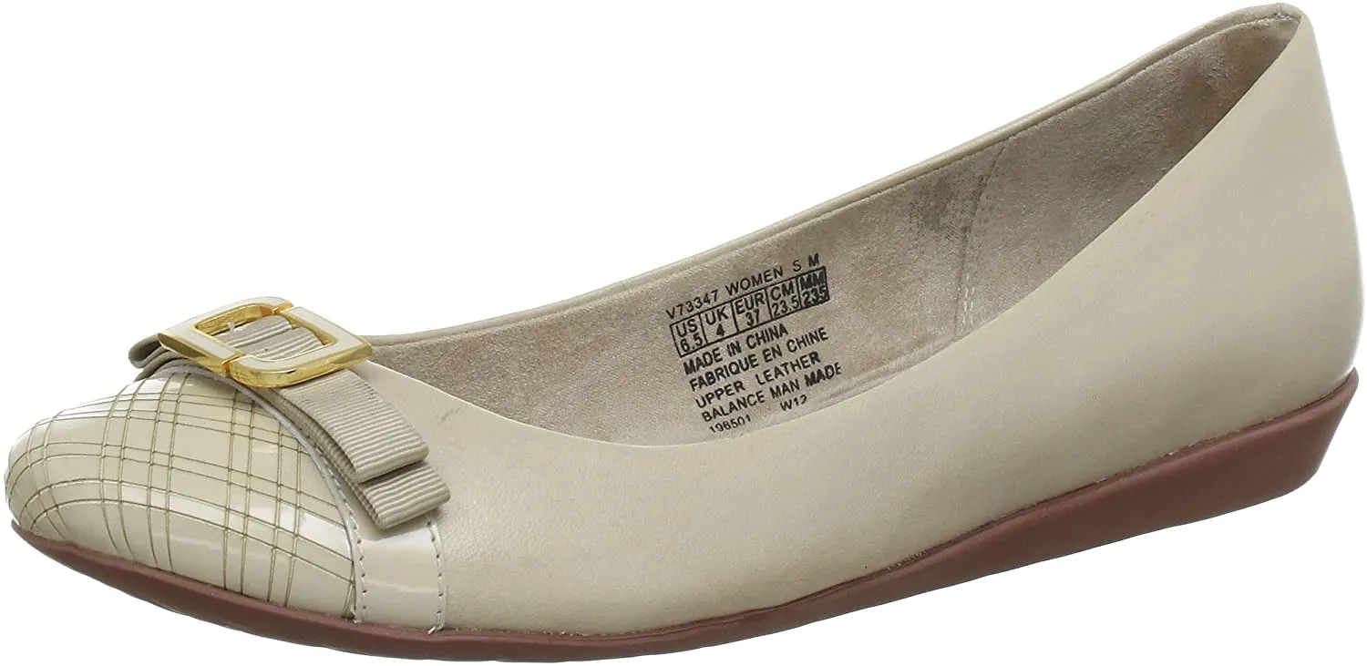 Rockport Shehera Enamel Cap Toe Ballet Womens Pumps