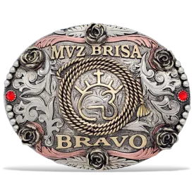 Rope 'N Rosebud Custom Buckle