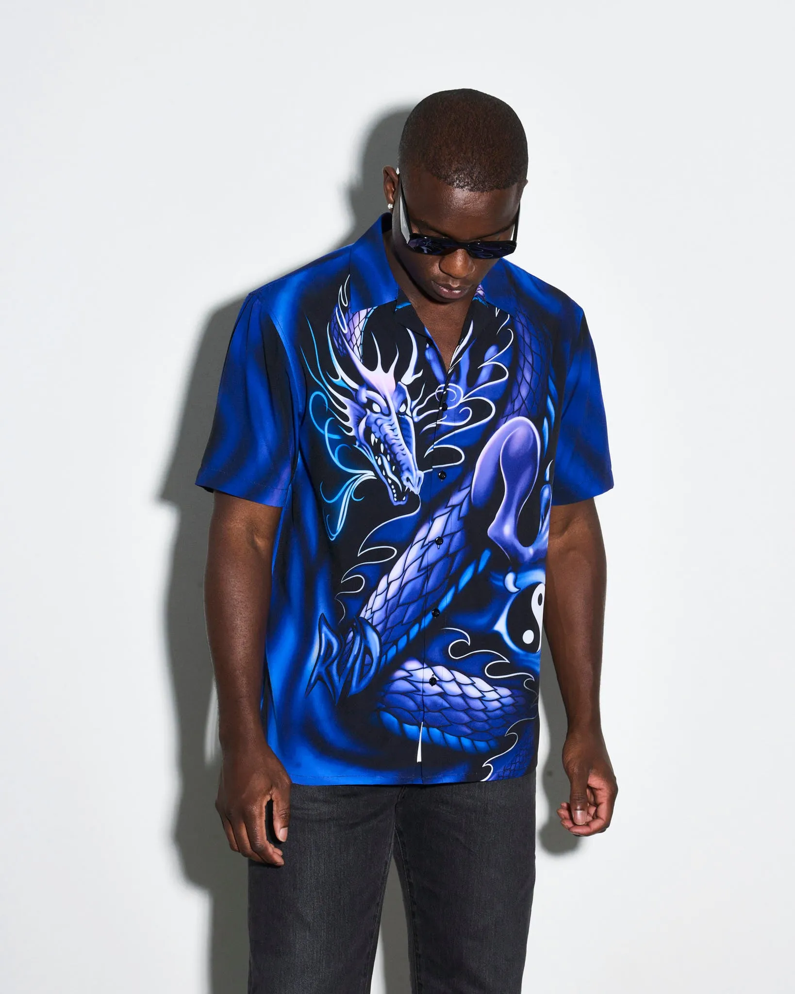 RVD 2001 Night Dragon Button Up Shirt