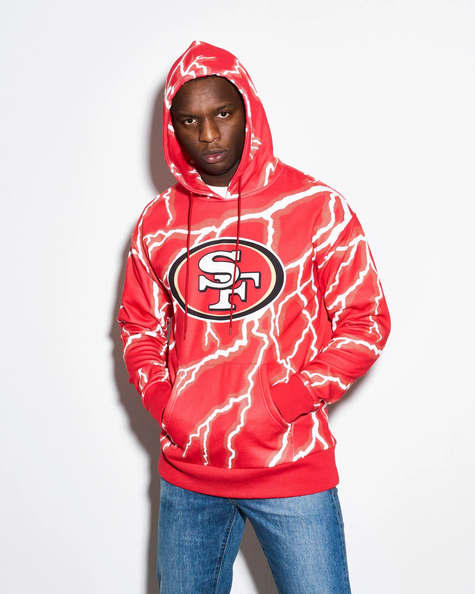 San Francisco 49ers Lightning Hoodie