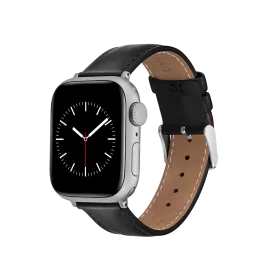 Smartwatch Leather Strap Silver
