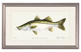 Snook, Medium Framed Hand-Signed Print