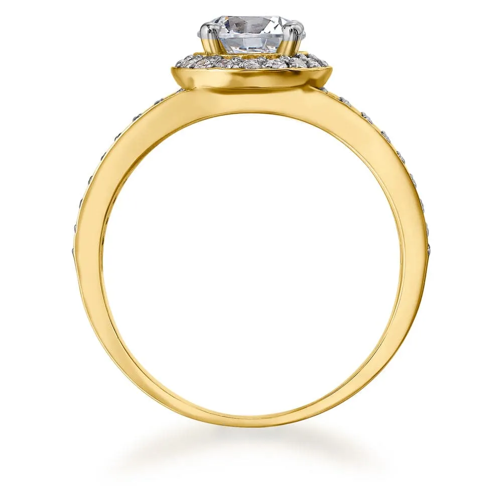 Solitaire Split-Shank Ring
