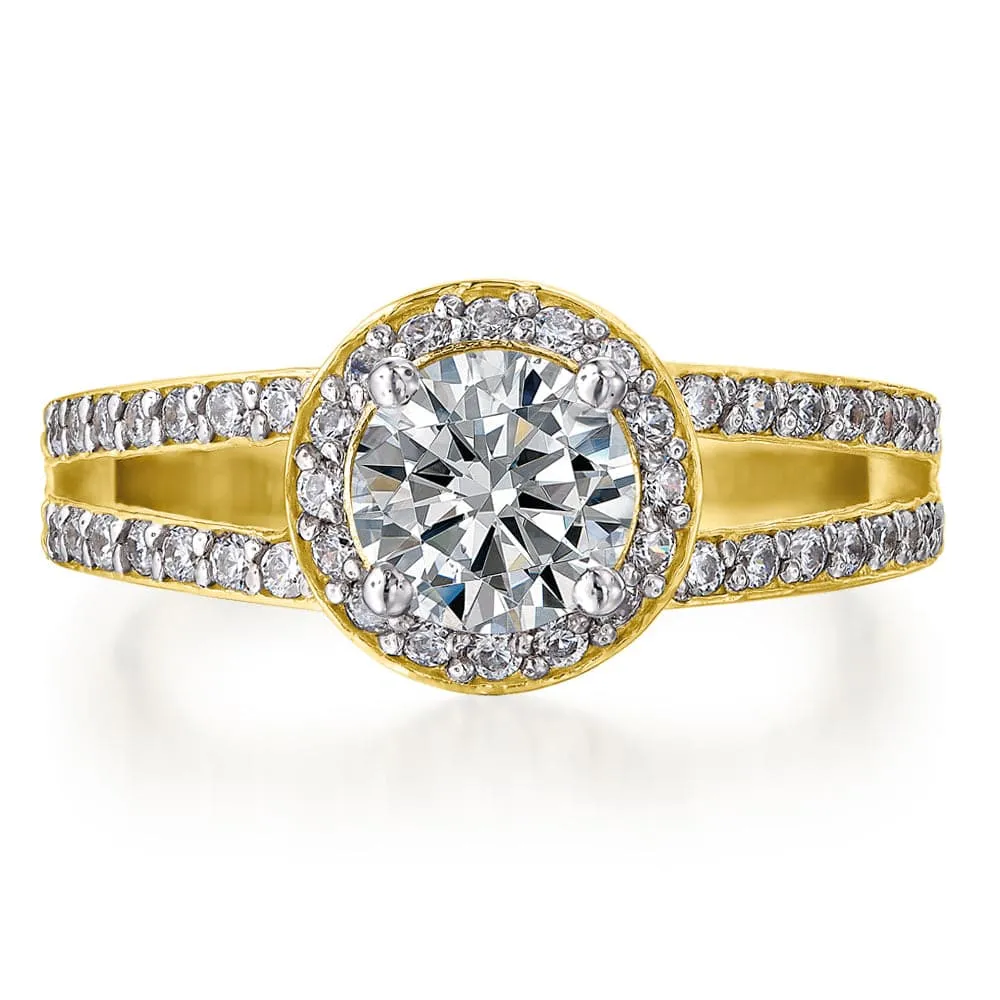 Solitaire Split-Shank Ring