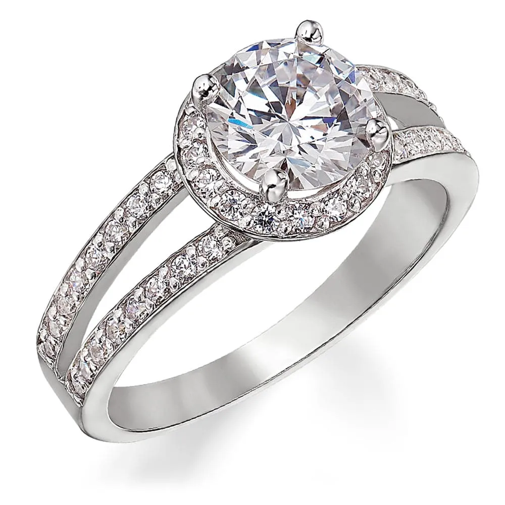 Solitaire Split-Shank Ring