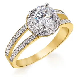 Solitaire Split-Shank Ring