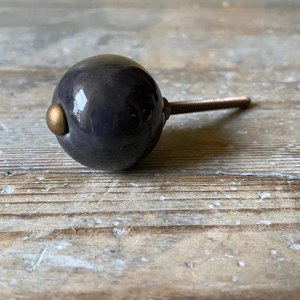 Stoneware Ball Door Knob