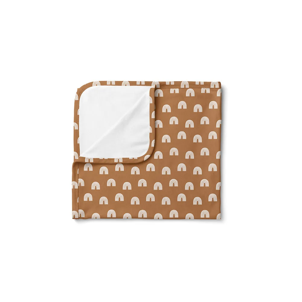 Stretchy Swaddle & Beanie Set | Earth Rainbow