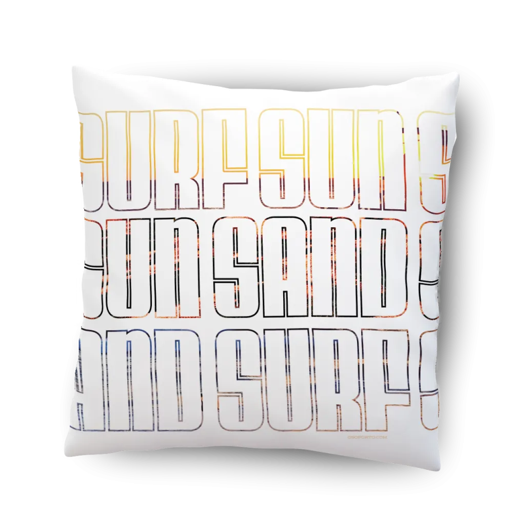 Sun Sand Surf Indoor or Outdoor Pillow