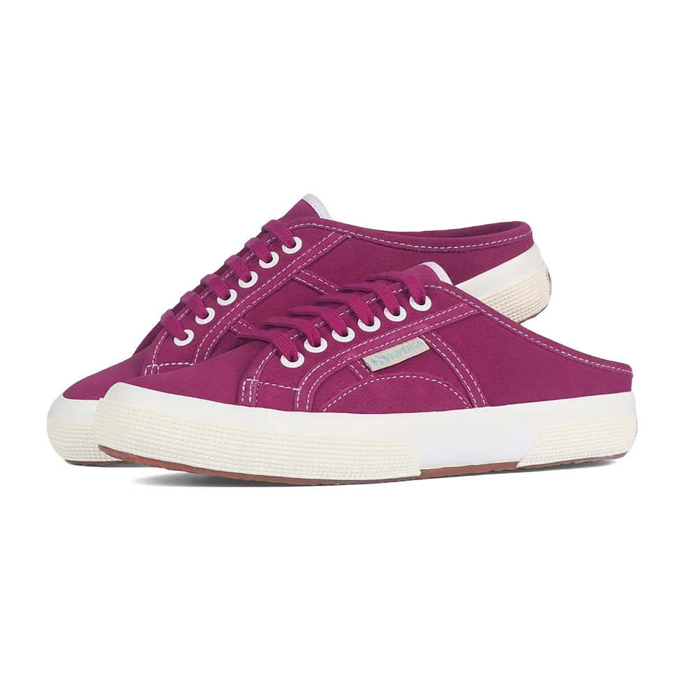 Superga X Motherchuckers 2402 Suede Mule Fuchsia Orchid
