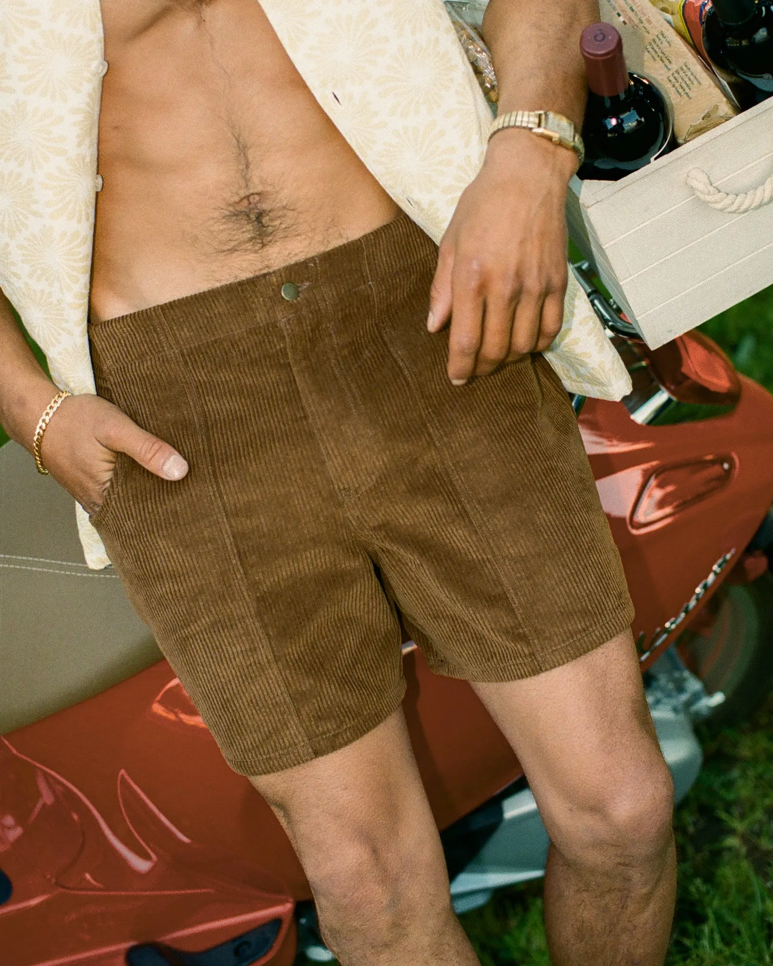 The Corsica Corduroy Shorts - Tobacco