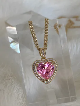The Mini Pink Heart Necklace