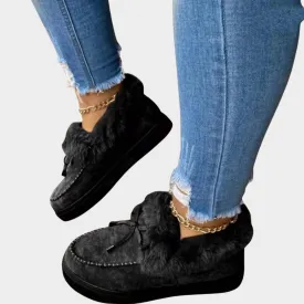 Women's Warm Cotton Snow Boots  Handmade Round Toe Thick Sole  Multiple Colours