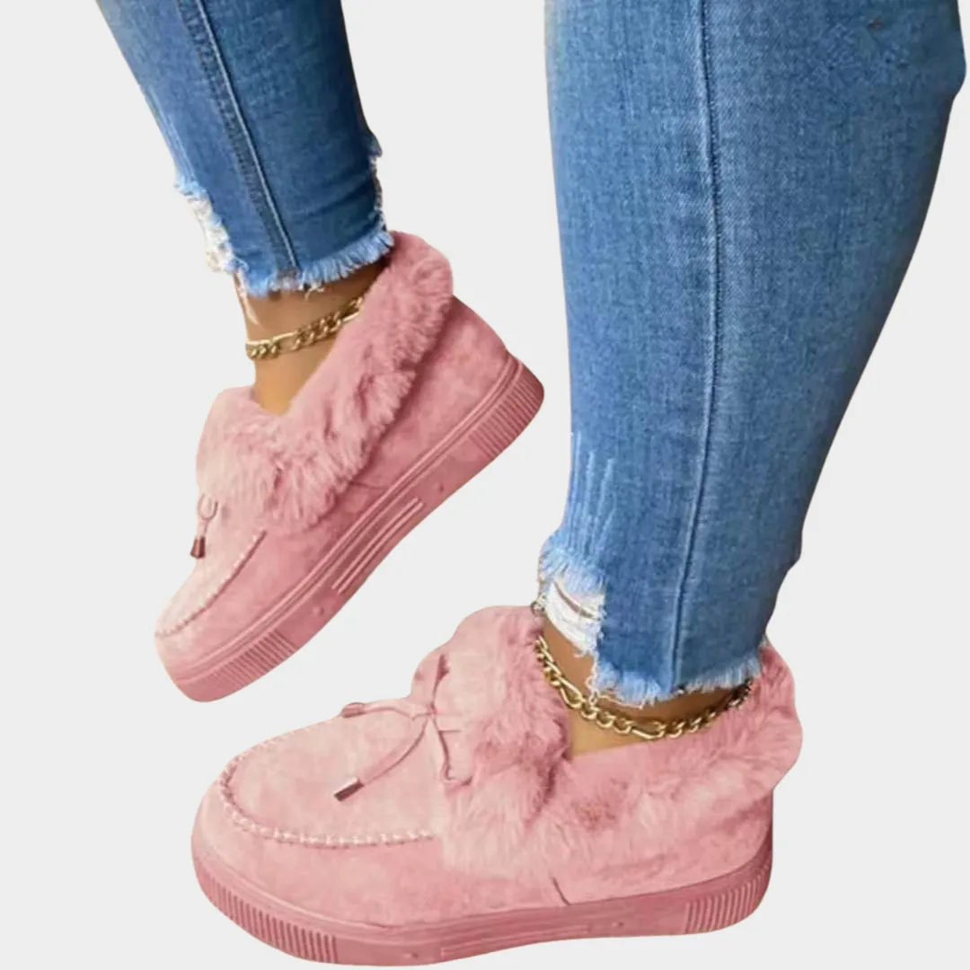 Women's Warm Cotton Snow Boots  Handmade Round Toe Thick Sole  Multiple Colours
