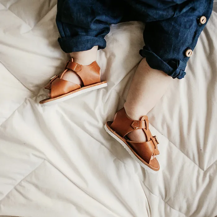 Zimmerman Shoes Baby And Child Stevie Sandals Warm Brown